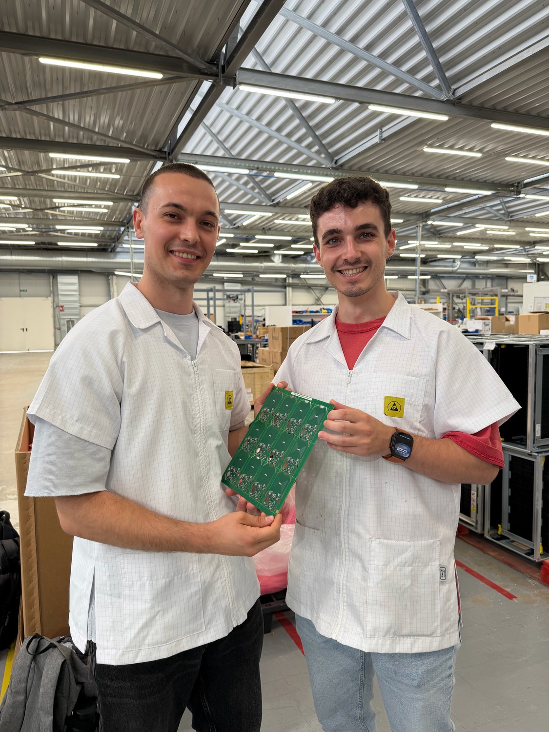 Manuel Quero and Luismi Collado, Kode's founders, in the factory